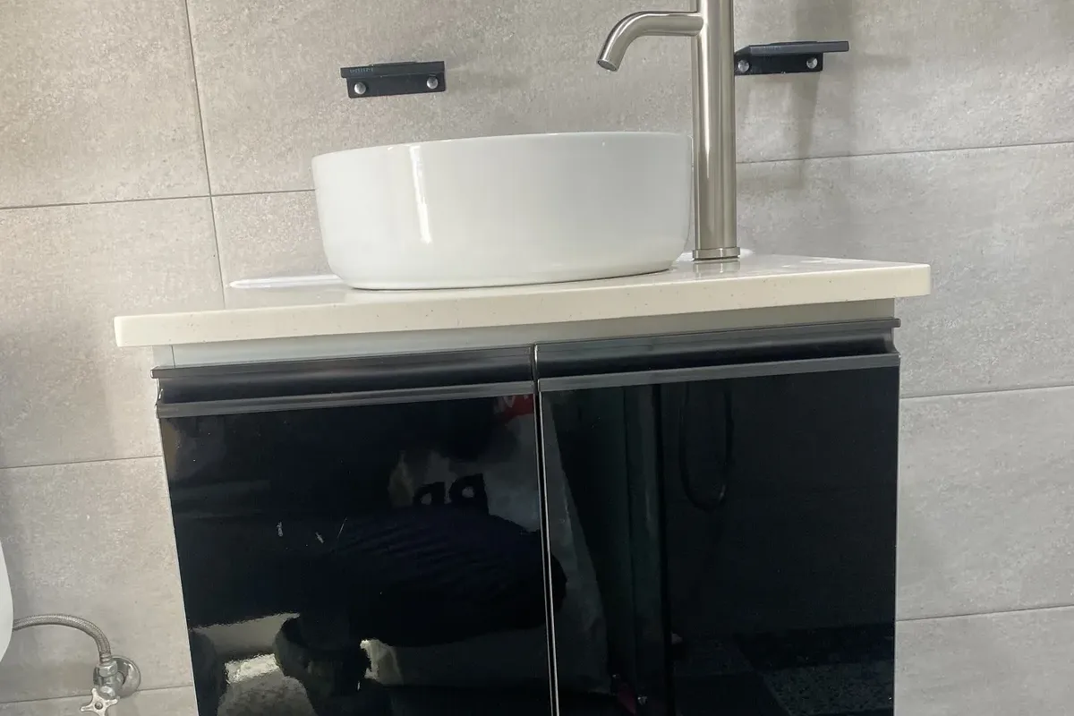 욕실하부장 교체 시공 완료 전경